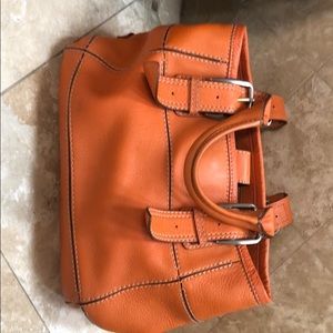 Cole Haan Orange Leather Bag